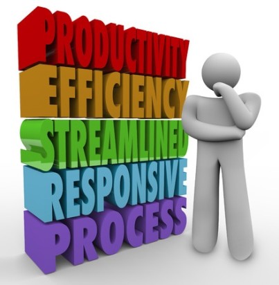 Productivity, Efficiency, Streamline, Responsive and Process